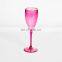 Wholesale plastic champagne glass flute with logo printed