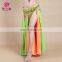 Chiffon Arab two layers sexy slit women belly dance long dress Q-6042