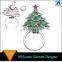 China manufacturer bulk decorative custom alloy metal magnetic Christmas tree eyeglass clip holder brooch pin
