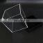 Cube Square Shape Clear Small Acrylic Display Boxes Transparent Plexiglass Perspex Jewellry Display Box With Black Base