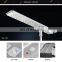 High quality led solar street light all in one 100w led solar light with pir