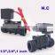 2 way Plastic solenoid valve NBR/EPDM/FKM 1/2" 3/4 1 inch Orifice 15/20/25mm normal close PP-15/20/25 water valve 10bar 220V