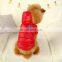 Warm Pet dog Cat coat puppy black red hooded cotton clothes apparel