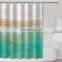 Custom Design Ocean Ship waterproof Polyester Shower Curtain