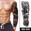 Realistic Cool Designs Long Lasting Waterproof Temporary Full Arm Tattoos For Men