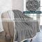 Jacquard flannel reverse to sherpa blanket cozy fleece throw