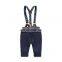 Fashion Plaid Shirt and Suspender Trousers 2PCS Party Formal Kids Boy Suit