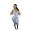 LAITE D2115 Amazon Hot Sales  Ladies Fashion Printed Casual Dresses Women Summer Dresses