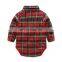 Spring Cotton Gentleman Baby Boys Clothes Clothing Sets Plaid Long Sleeve Bow tie Shirt Rompers Suspenders Pants Xmas Outfits