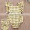 2019 newborn baby bodysuit FLY SLEEVED ROMPERS NEW plain baby rompers GIRLS BODYSUITS