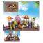 Guangzhou kids playground factory price outdoor park games plastic parts tube slide JMQ-G033A