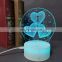 acrylic  3D Lamp LED Night Light llusion USB Touch Table Lamps