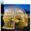 Wonderful design giant inflatable bubble tent, LED light air tight dome tent for event