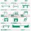 Green ultra slider plastic guide rails, UHMW-PE guide track