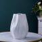 Dry Flower Water Wave Special Shape Custom White Large Ceramic Vase Decoration For Living Room