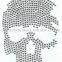 Rhinestone hot fix motif, Rhinestone heat transfer, Rhinestone iron on motif
