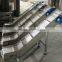 Customized size vertical hopper belt conveyor for discharge finished products.