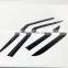 Chrome door visor side window deflector shade sun rain shield silver strips guard for Chevrolet trailblazer