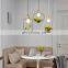 Creative Aluminum Single Head Pendant Light Wrought Iron Plant Chandelier