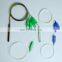 2 way 4 way 8 way fiber optic splitter with sc / upc connector  mini stainess tube