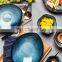 Kiln Glazed Art Retro Ceramic Dish Home Tableware Western Plate Rice Bowl Soup Bowl Pasta Bowl Plate Dessert Plate