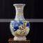 Antique Painting Hotel Lobby Decor Big Size Hand-painted Ceramic Flower Vase