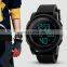 Fashion men digital sport pedometer skmei 1317 watches 50 meters waterproof rubber watch band