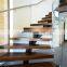 Round Wood Staircase / Modern Stainless Steel Curved Stair