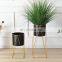 Manufacturing Wholesale Supplies Artifical Metal Gold Stand Indoor Plant Pots Flower
