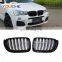ABS dual slat front grille for BMW X3 X4 F25 F26 2014-2017 2 pcs/pair front kidney mesh hood