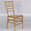 Best selling gold color wood wedding chairs solid wood chiavari chairs