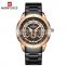 NAVIFORCE NF9166 High Quality Quartz Business Branded Watches Luminous Calendar Black Stainless Steel Wrist Watch Band For Men