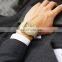 Hip Hop 22K Gold Plated Wrist Watche Micro CZ Stainless Steel Wristband Quartz Watch Men Luxury Iced Out Watch