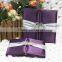 Top Quality Nice Luxury Purple Silk Wedding Invitation with Embellishment