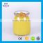 100ml 150ml 200ml clear jam jar glass pudding bottle with cork