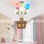 New Design Kindergarten Funny Balloon Hut Pendant Light Children's Bedroom Balloons House Ceiling Lamp