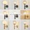 Nordic Modern Minimalist Wall Lamps Living Room Bedroom Bedside LED Sconce For Black Aisle Decoration