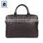 Fashion Style Elegant Design With Matching Stitching and Zip Closure Men Genuine Leather Laptop Bag