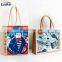 ZheJiang High quality waterproof promotional jute bag burlap tote bag jute