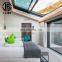 China Best openable auto fixed sliding motorized retractable round glass roof skylight