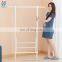 Heavy duty folding cloth drying standing metal coat rack