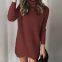 SW05 Women Turtleneck Sweater Long Sleeve Soft Cable Knit Winter Pullover