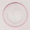 Wholesale Banquet Wedding Gold Silver Rimmed Glass Charger Plate
