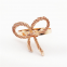 Factory Wholesale Hotel Western Restaurant Gold Western Style Butterfly Bow Tie Metal Napkin Ring