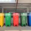 Best Selling 120L garbage bin waste residential use 2 Wheels Plastic waste bin for garden wastebin