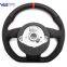 For Audi A3 A4 A5 A6 A7 Q3 Q5 Q7 Alcantara Leather MultiFunction S/ RS Logo Steering Wheel Base Assembly