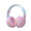 Gradient Design Colorful Microphone Headset Noise Cancelling Over Ear Headphones Cartoon BT Stereo Headphone