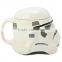 White Warrior Ceramic Cup Water Bottle 3D Coffee Cup