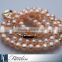 Top freshwater pearl bracelet infinity charm with triple rows