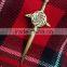 Celtic Design Kilt Pin In Chrome Finished Made Of Brass Material